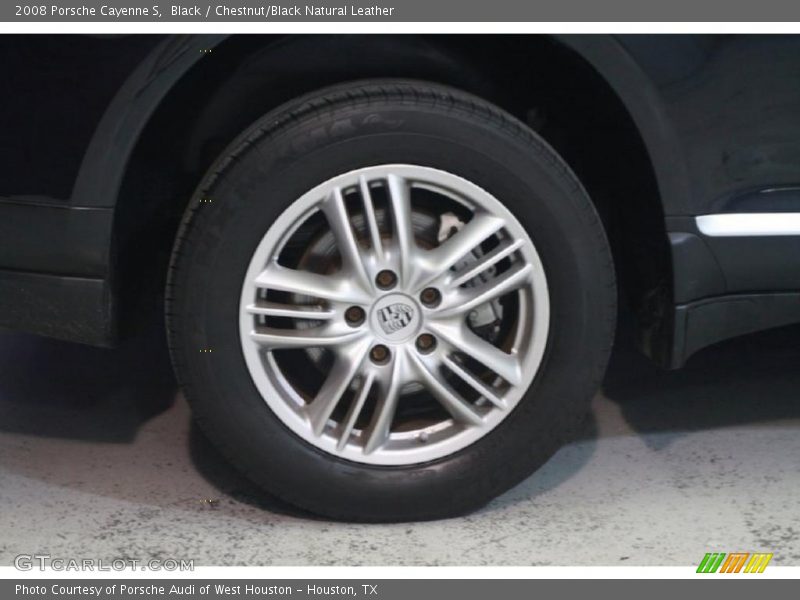 Black / Chestnut/Black Natural Leather 2008 Porsche Cayenne S