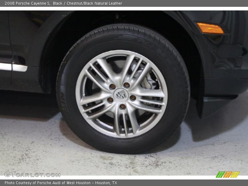 Black / Chestnut/Black Natural Leather 2008 Porsche Cayenne S