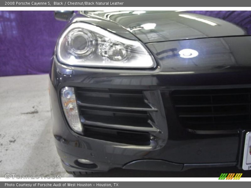 Black / Chestnut/Black Natural Leather 2008 Porsche Cayenne S