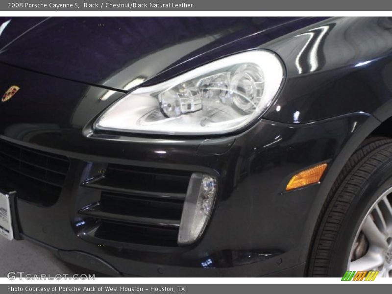 Black / Chestnut/Black Natural Leather 2008 Porsche Cayenne S