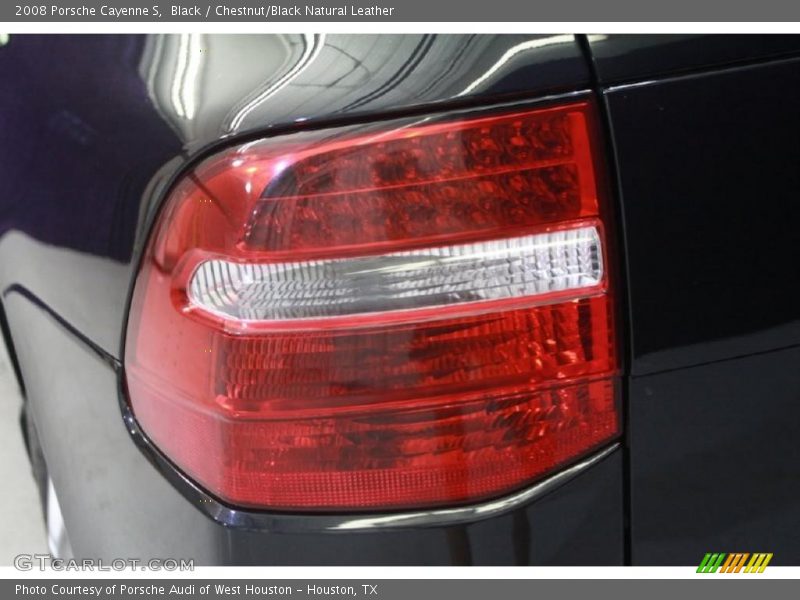 Black / Chestnut/Black Natural Leather 2008 Porsche Cayenne S