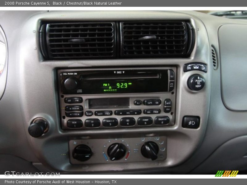 Black / Chestnut/Black Natural Leather 2008 Porsche Cayenne S