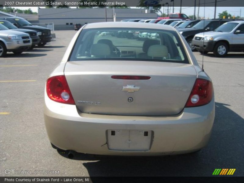 Sandstone Metallic / Neutral Beige 2007 Chevrolet Cobalt LS Sedan