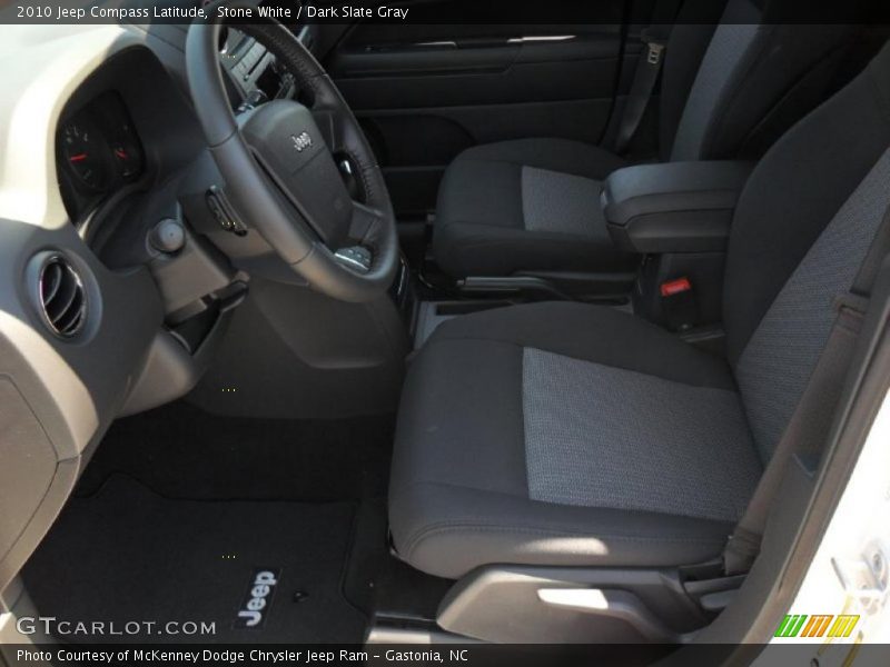 Stone White / Dark Slate Gray 2010 Jeep Compass Latitude