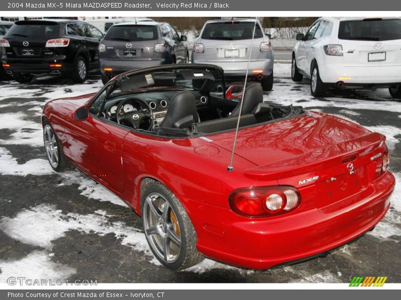 Velocity Red Mica / Black 2004 Mazda MX-5 Miata MAZDASPEED Roadster