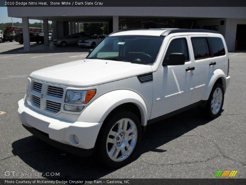 Stone White / Dark Slate Gray 2010 Dodge Nitro Heat