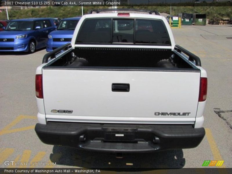 Summit White / Graphite 2003 Chevrolet S10 LS ZR5 Crew Cab 4x4
