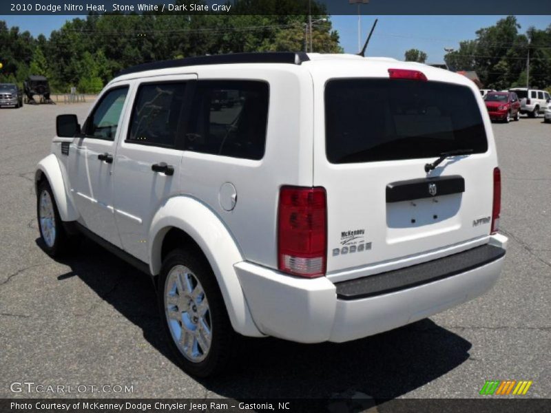 Stone White / Dark Slate Gray 2010 Dodge Nitro Heat
