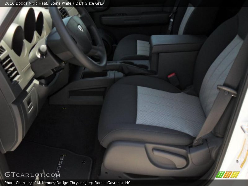 Stone White / Dark Slate Gray 2010 Dodge Nitro Heat