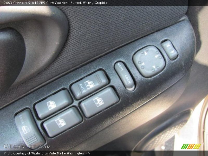 Summit White / Graphite 2003 Chevrolet S10 LS ZR5 Crew Cab 4x4