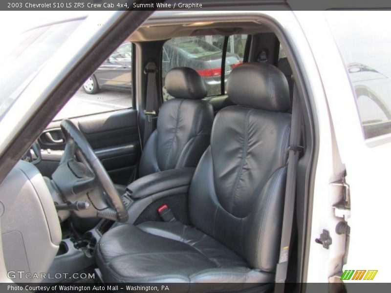 Summit White / Graphite 2003 Chevrolet S10 LS ZR5 Crew Cab 4x4