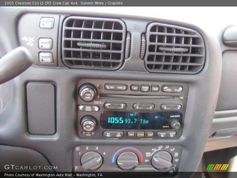 Summit White / Graphite 2003 Chevrolet S10 LS ZR5 Crew Cab 4x4