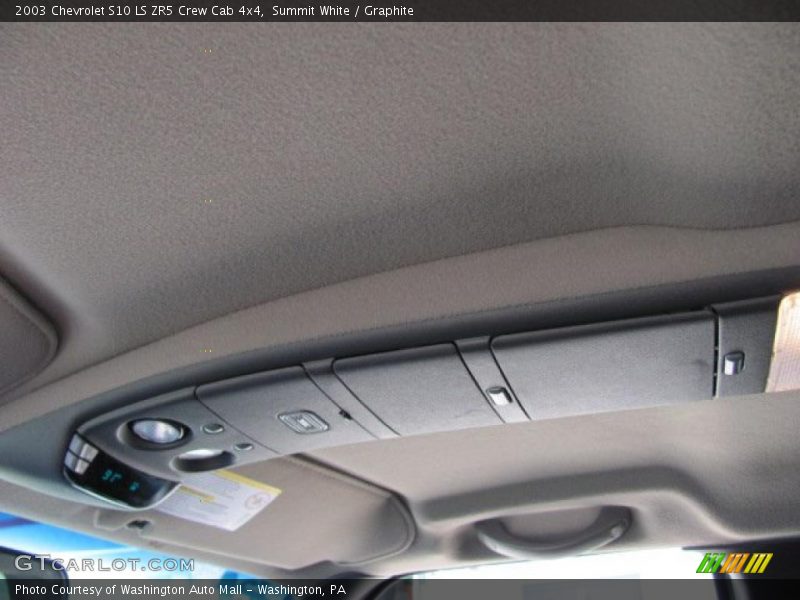 Summit White / Graphite 2003 Chevrolet S10 LS ZR5 Crew Cab 4x4
