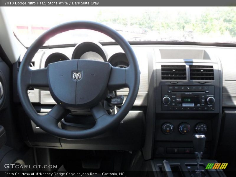 Stone White / Dark Slate Gray 2010 Dodge Nitro Heat