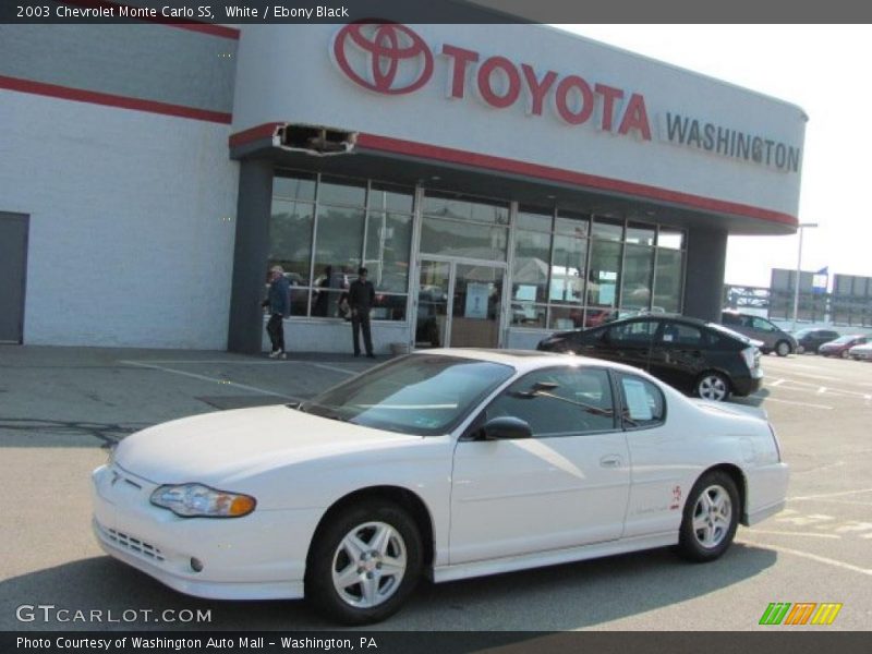 White / Ebony Black 2003 Chevrolet Monte Carlo SS