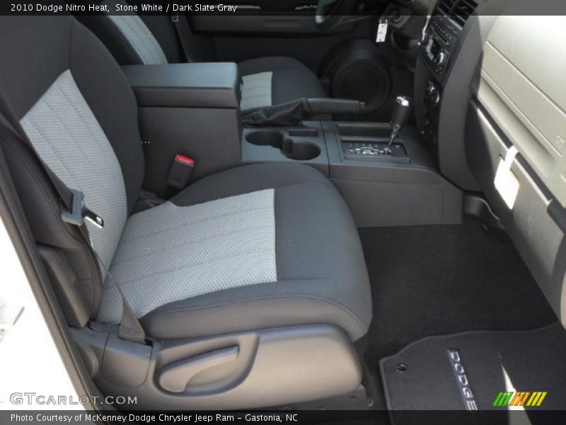 Stone White / Dark Slate Gray 2010 Dodge Nitro Heat