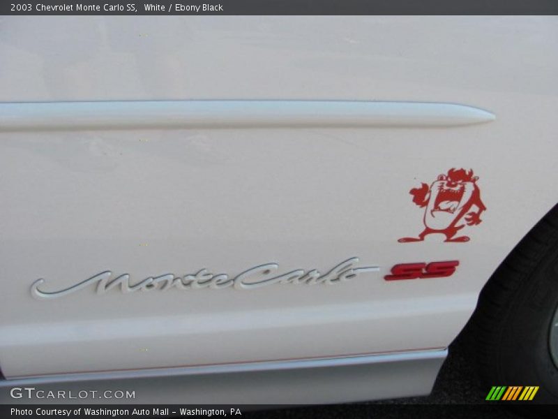 White / Ebony Black 2003 Chevrolet Monte Carlo SS