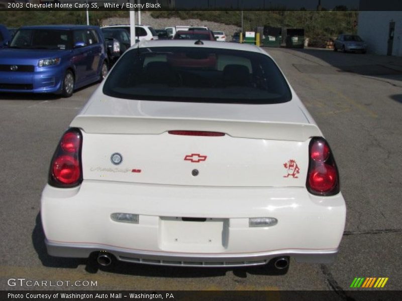 White / Ebony Black 2003 Chevrolet Monte Carlo SS