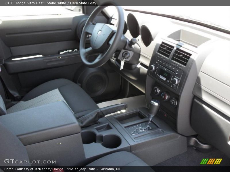 Stone White / Dark Slate Gray 2010 Dodge Nitro Heat
