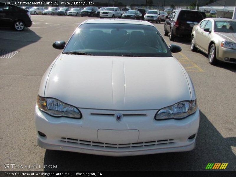 White / Ebony Black 2003 Chevrolet Monte Carlo SS