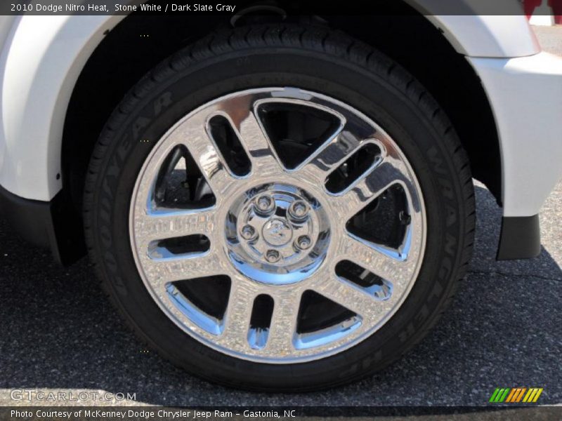 Stone White / Dark Slate Gray 2010 Dodge Nitro Heat