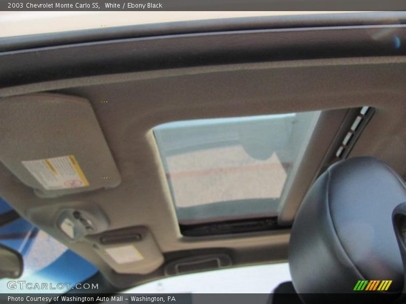 White / Ebony Black 2003 Chevrolet Monte Carlo SS