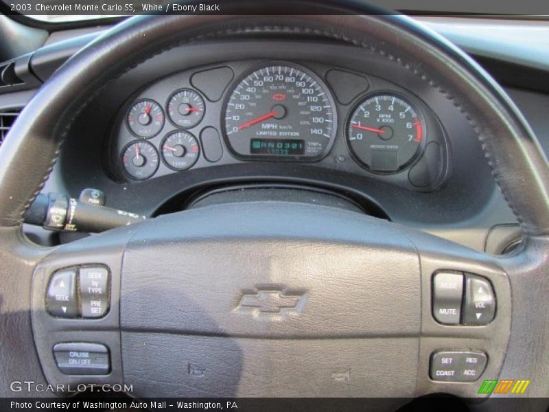 White / Ebony Black 2003 Chevrolet Monte Carlo SS