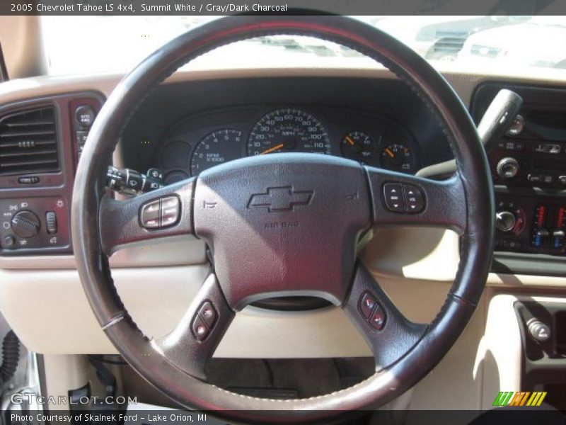 Summit White / Gray/Dark Charcoal 2005 Chevrolet Tahoe LS 4x4