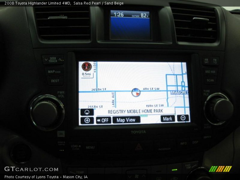 Salsa Red Pearl / Sand Beige 2008 Toyota Highlander Limited 4WD