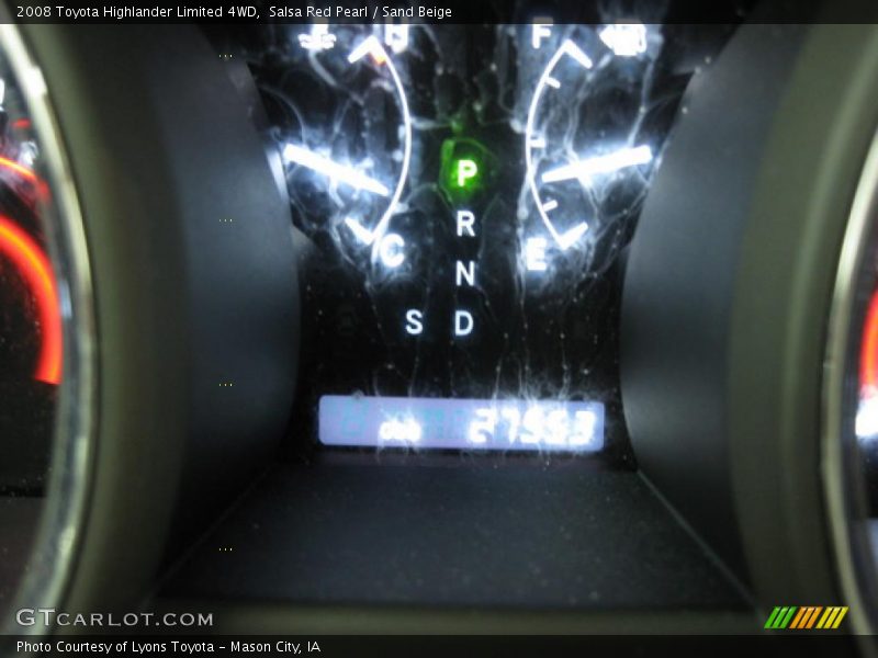 Salsa Red Pearl / Sand Beige 2008 Toyota Highlander Limited 4WD