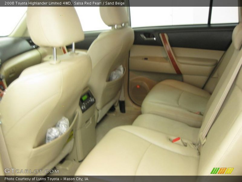 Salsa Red Pearl / Sand Beige 2008 Toyota Highlander Limited 4WD
