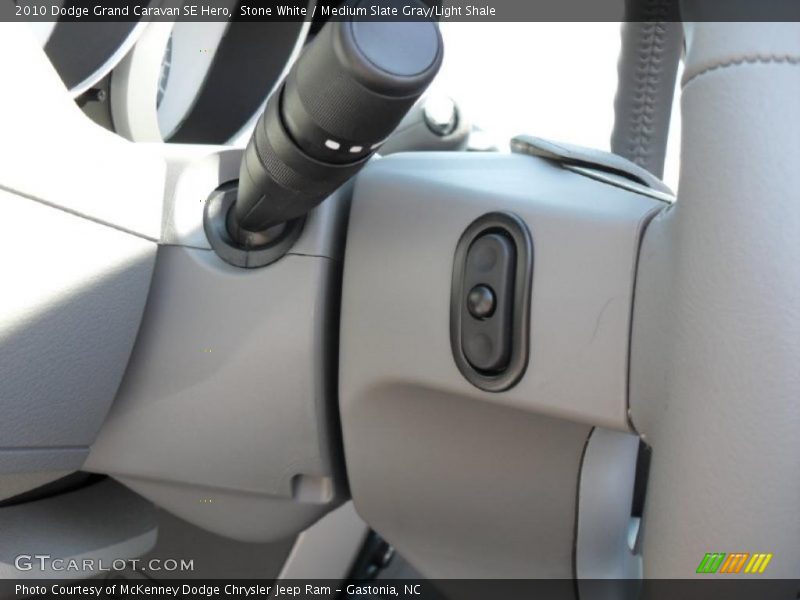 Stone White / Medium Slate Gray/Light Shale 2010 Dodge Grand Caravan SE Hero