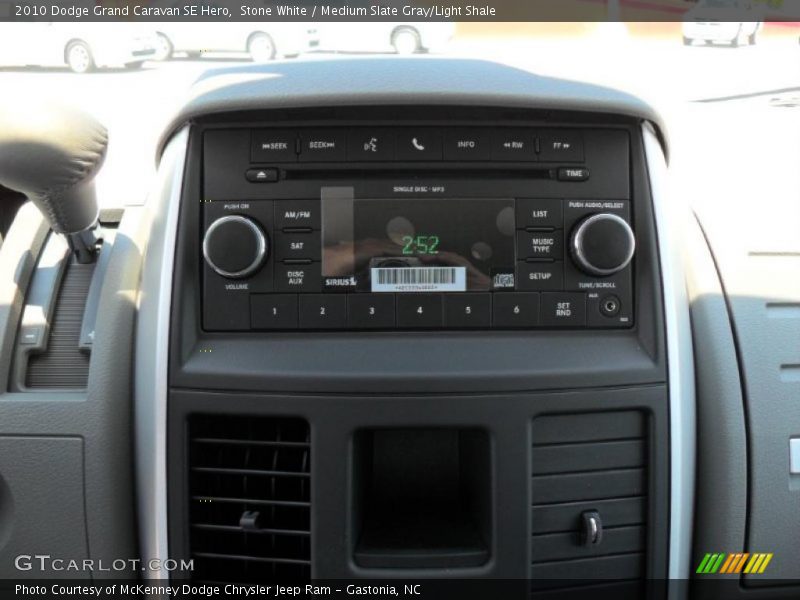 Stone White / Medium Slate Gray/Light Shale 2010 Dodge Grand Caravan SE Hero