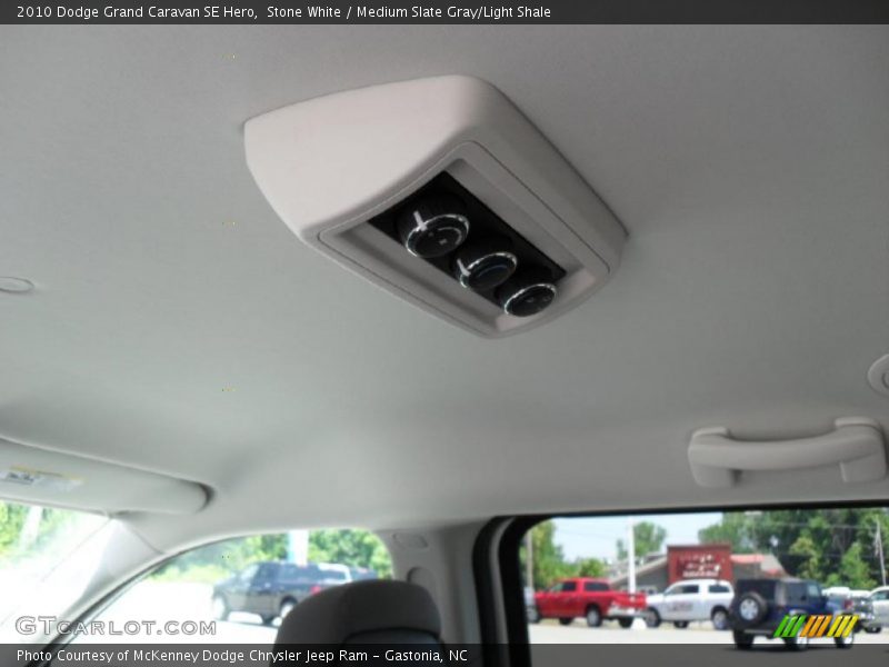 Stone White / Medium Slate Gray/Light Shale 2010 Dodge Grand Caravan SE Hero