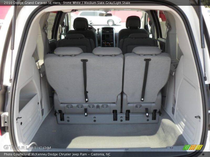 Stone White / Medium Slate Gray/Light Shale 2010 Dodge Grand Caravan SE Hero