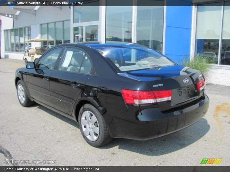 Ebony Black / Gray 2007 Hyundai Sonata GLS