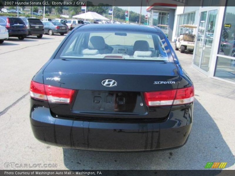 Ebony Black / Gray 2007 Hyundai Sonata GLS