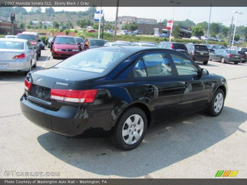 Ebony Black / Gray 2007 Hyundai Sonata GLS
