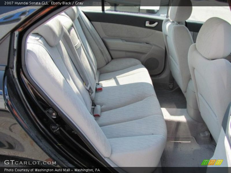 Ebony Black / Gray 2007 Hyundai Sonata GLS