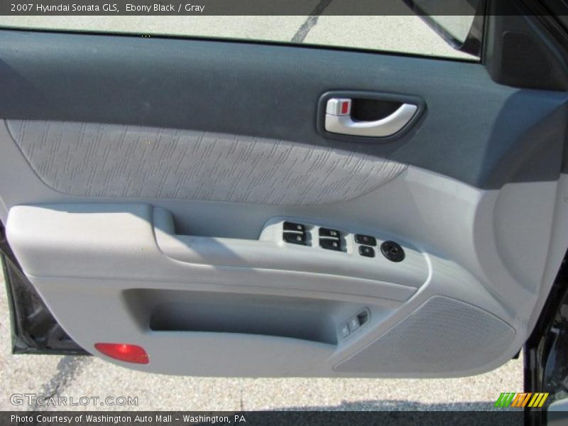 Ebony Black / Gray 2007 Hyundai Sonata GLS