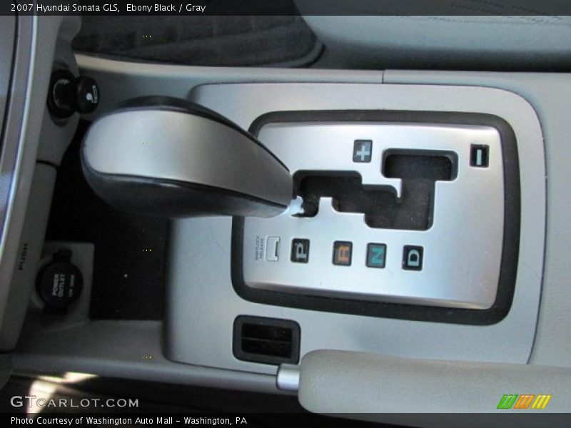 Ebony Black / Gray 2007 Hyundai Sonata GLS
