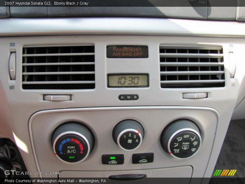 Ebony Black / Gray 2007 Hyundai Sonata GLS