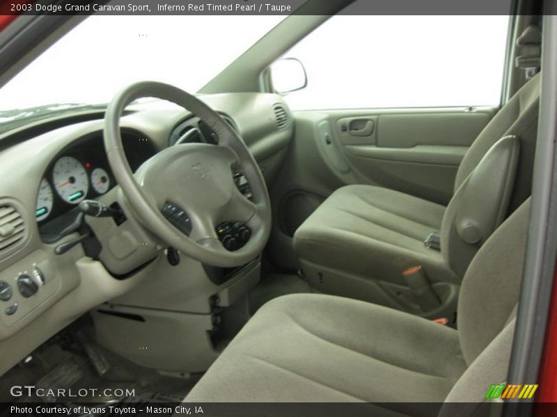 Inferno Red Tinted Pearl / Taupe 2003 Dodge Grand Caravan Sport