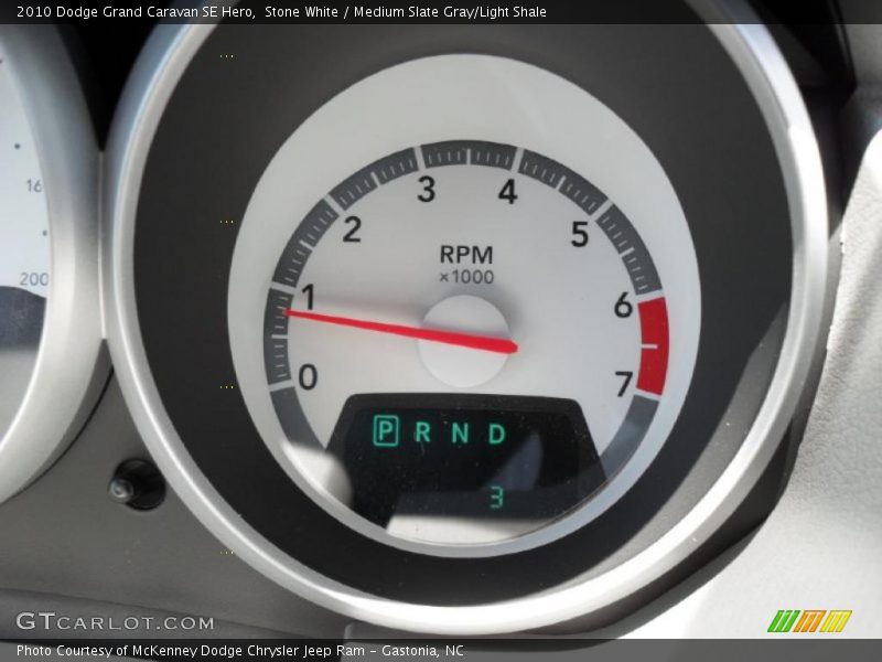 Stone White / Medium Slate Gray/Light Shale 2010 Dodge Grand Caravan SE Hero
