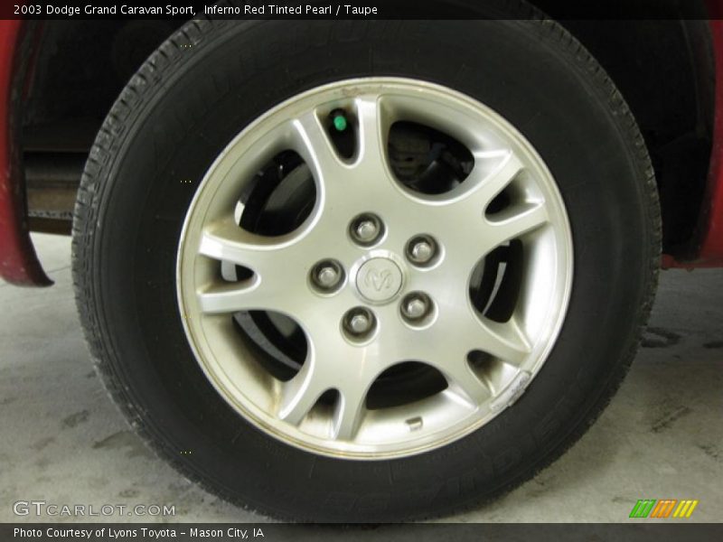 Inferno Red Tinted Pearl / Taupe 2003 Dodge Grand Caravan Sport