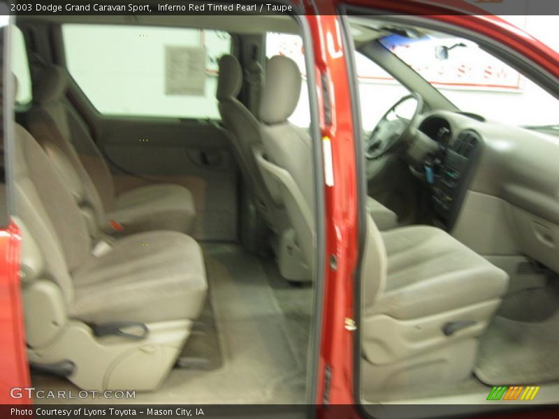 Inferno Red Tinted Pearl / Taupe 2003 Dodge Grand Caravan Sport