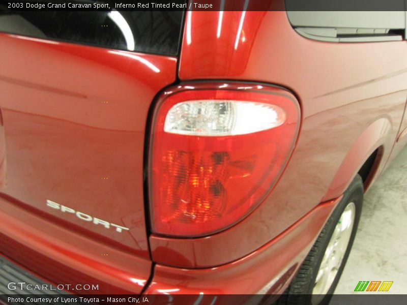 Inferno Red Tinted Pearl / Taupe 2003 Dodge Grand Caravan Sport