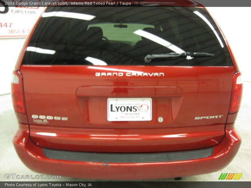 Inferno Red Tinted Pearl / Taupe 2003 Dodge Grand Caravan Sport