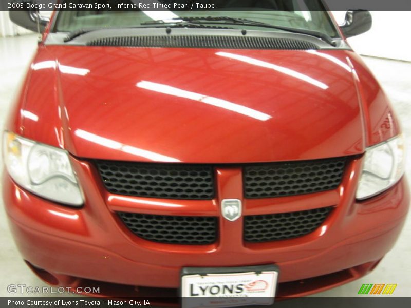 Inferno Red Tinted Pearl / Taupe 2003 Dodge Grand Caravan Sport
