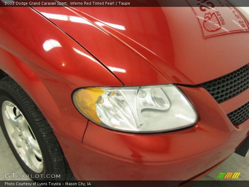 Inferno Red Tinted Pearl / Taupe 2003 Dodge Grand Caravan Sport